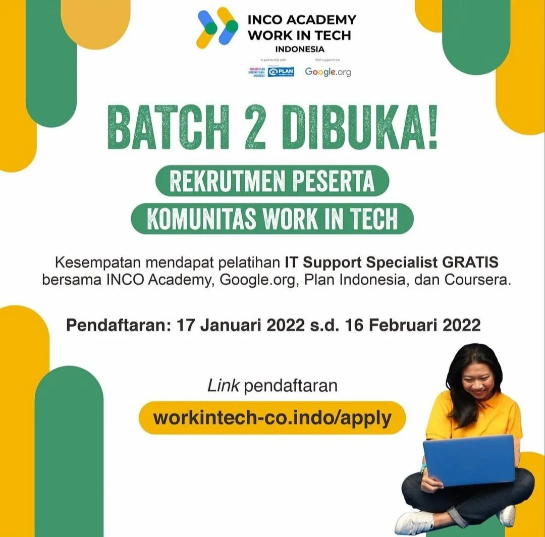 Rekrutmen Peserta Komunitas Work In Tech