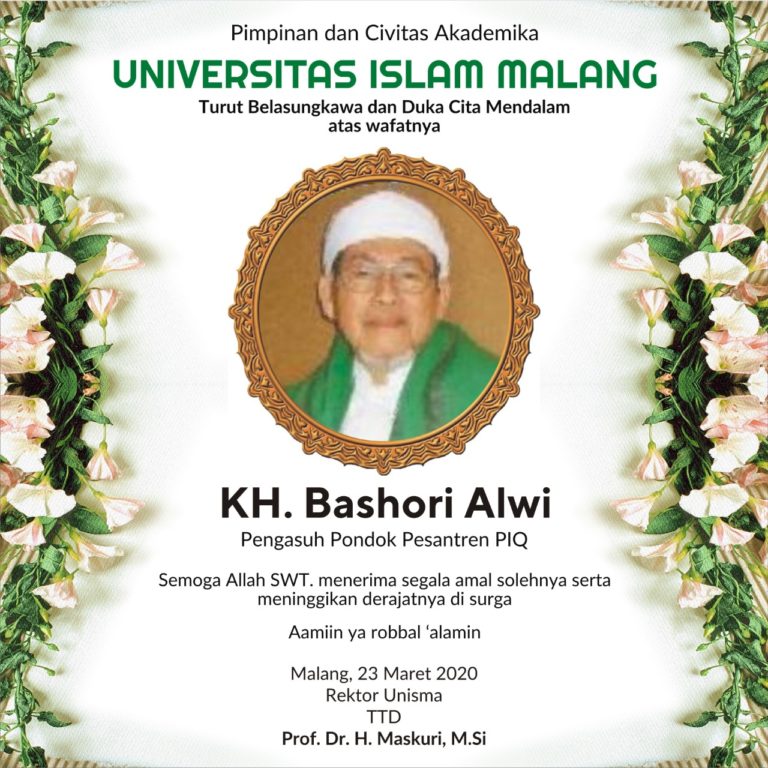 SELAMAT JALAN KH. BASHORI ALWI
