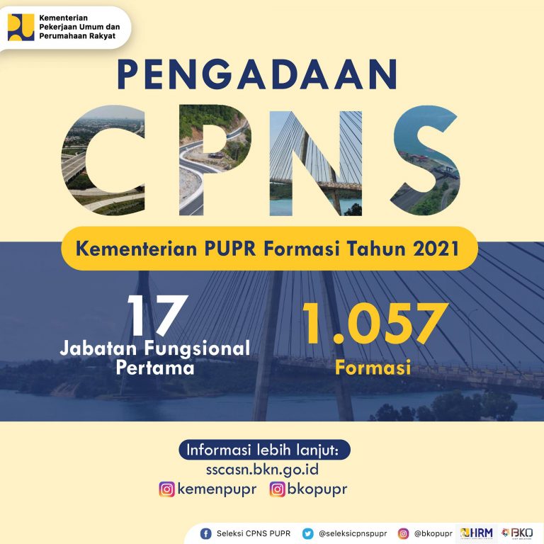 Pengadaan CPNS Kementerian PUPR Tahun 2021